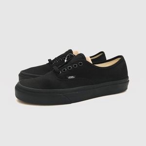 Vans Authentic Black Canvas Skate Shoes